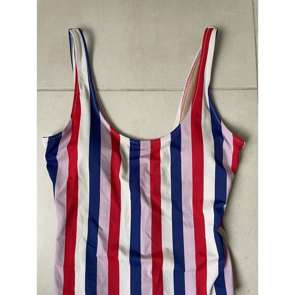 Old Navy Swim One Piece Multicolor Striped Swimwear - Picture 2 of 7